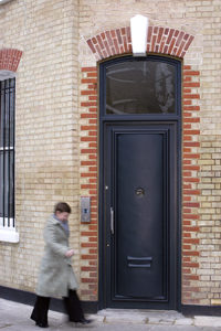 Bespoke curved steel door
